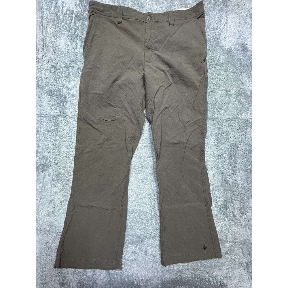 COLUMBIA Omni-Shield Hiking Pants Men's 36x30 Brown‎ Advanced Repellency Outdoor